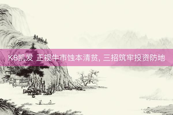 K8凯发 正视牛市蚀本清贫， 三招筑牢投资防地